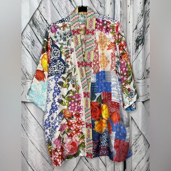Johnny Was Silk Kimono Reversible XL - Picture 2 of 9